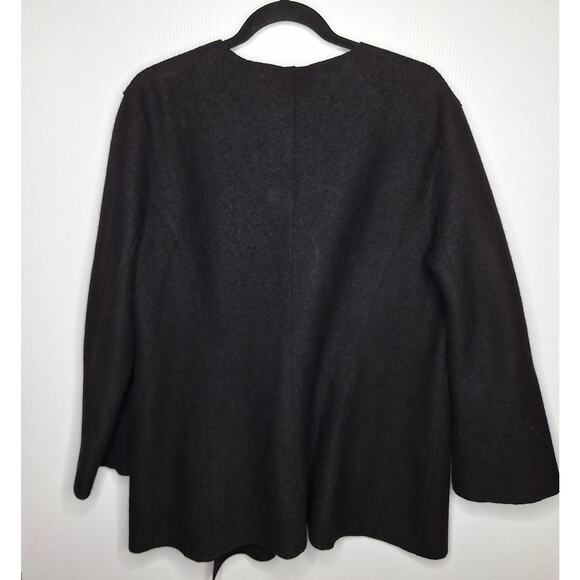 Beyond Threads Alpaca Wool Asymmetric Cardigan Jacket XL Lagenlook Waterfall - Picture 10 of 11